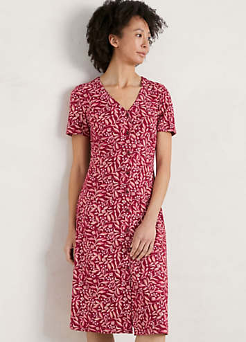 Seasalt Cornwall Red Lilian Floral Tea Dress | Kaleidoscope