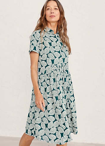 Seasalt Cornwall Short Sleeve Wood Rush Dress | Kaleidoscope