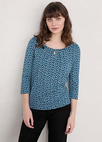 Seasalt Cornwall Three-Quarter Appletree Top | Kaleidoscope