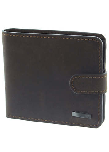 Storm London Leather Newport Wallet - Brown/Black | Kaleidoscope