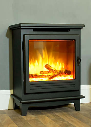 Suncrest Morpeth Electric Freestanding Stone Fire | Kaleidoscope
