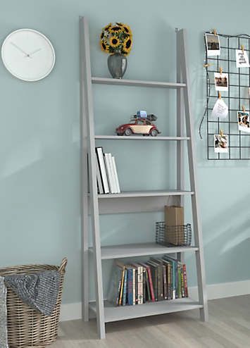 Tiva Grey Ladder Bookcase | Kaleidoscope