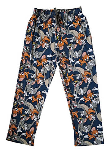 Back Satin TOM AND JERRY Pants