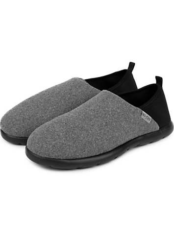 Totes Isotoner Mens Iso-Flex Full Back Slippers | Kaleidoscope