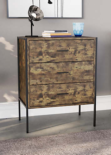 Vida Designs Brooklyn 3 Drawer Chest Kaleidoscope