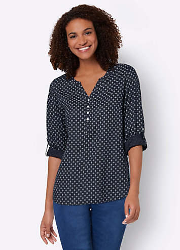 Kaleidoscope Tops And Blouses 2026.Witt Print Long Sleeve Blouse | Kaleidoscope