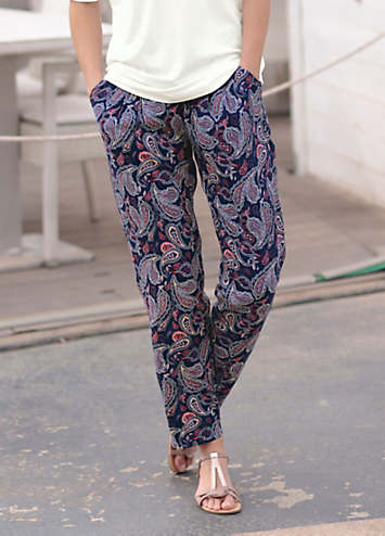 Ladies printed 2024 summer trousers