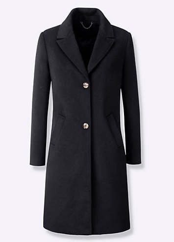 Lapel Collar Wool Coat