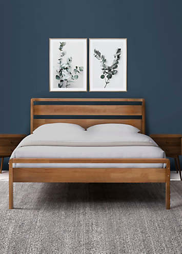 Wooden Mid Century Bedframe | Kaleidoscope