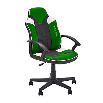 Gaming chair deals green and white