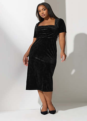 ANDRÉSD curved square velour dress ANDRÉSD curved square velour dress curved square velour dress
