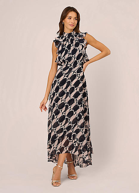 Adrianna Papell Printed Maxi Dress Kaleidoscope