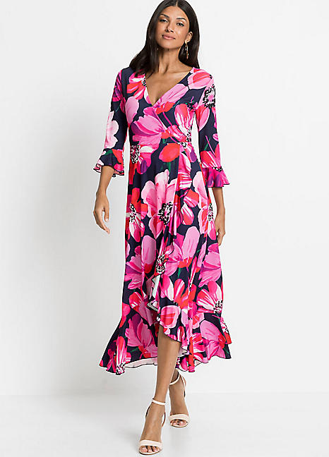 bonprix Floral Print Maxi Dress