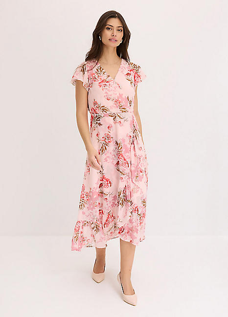 bonprix Floral Chiffon Dress Kaleidoscope