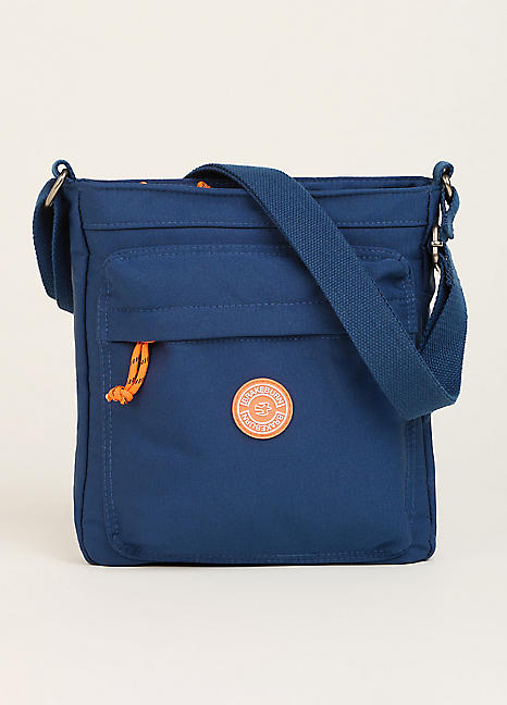 Brakeburn Classic Navy Large Crossbody Bag