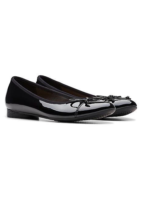Clarks Collection Black Patent Loreleigh Rae Shoes Kaleidoscope
