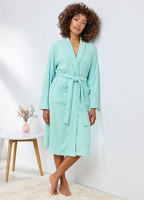 knee length dresses for ladies Floral Towelling 42