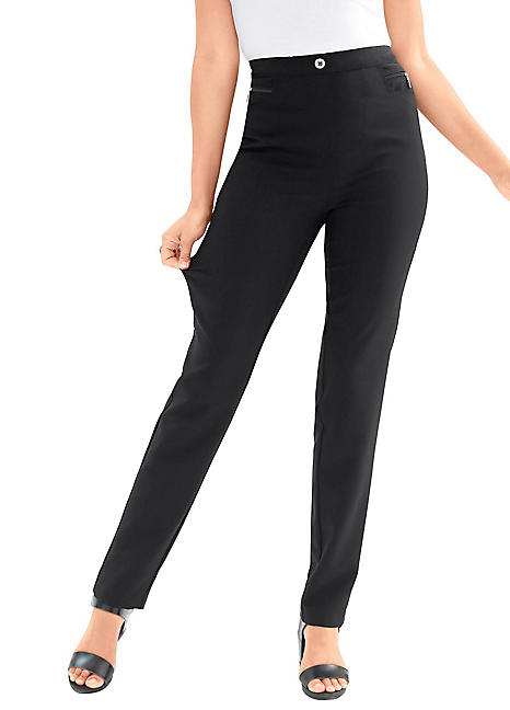 Creation L Elasticated Waist Stretch Trousers | Kaleidoscope