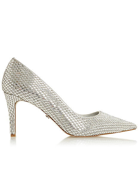 Embellished sales silver shoes