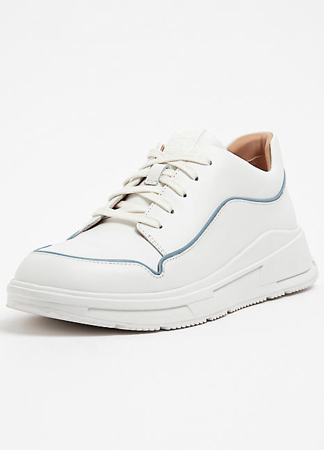 Fitflop Freya White Piping Detail Trainers