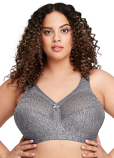 Glamorise Full Figure Plus Size MagicLift Wirefree Minimizer Support Bra