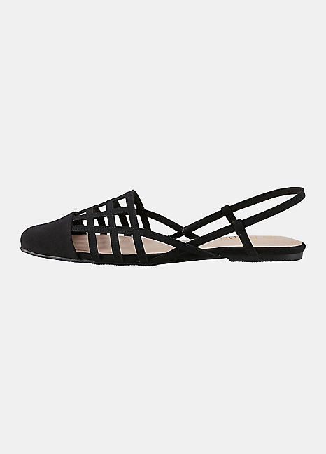 Cut out sales sandals flat