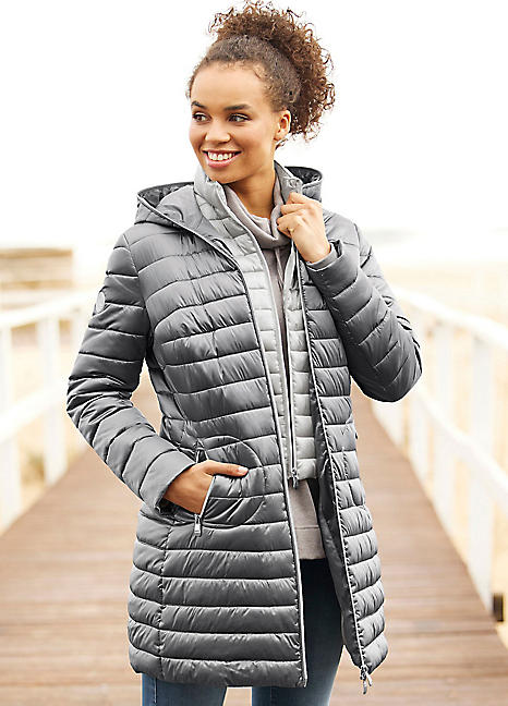Heine Quilted Hooded Jacket | Kaleidoscope