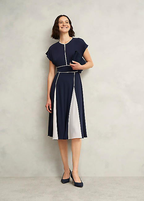 【HOBBS LONDON】Viola Colourblock Dress カラーブロックフレア HOBBS Viola Colourblock Dress | Kaleidoscope