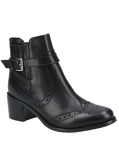 hush puppies black ankle boots