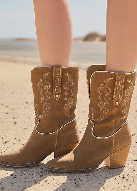 Cowboy Stiefelette Stiefeletten Damen Bonprix Joe Browns Pipe