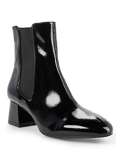 Therapy black store patent alloy boots