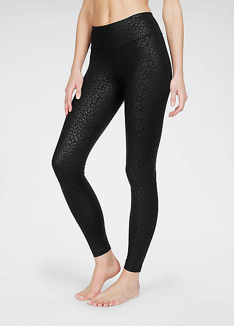 LASCANA Checked High Waist Leggings