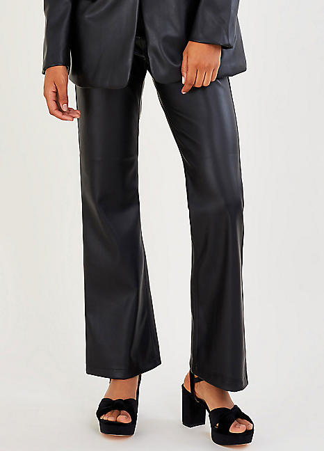 Monsoon Bonnee PU Bootcut Trousers