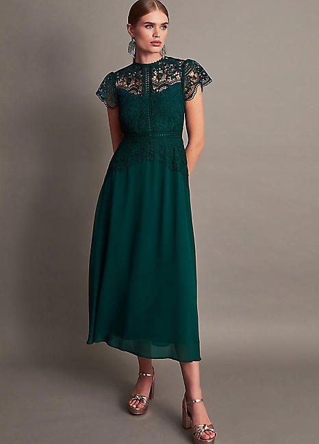 Monsoon carey lace midi dress hotsell