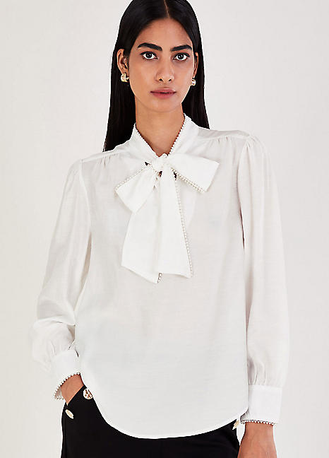 Monsoon Polly Pussybow Blouse