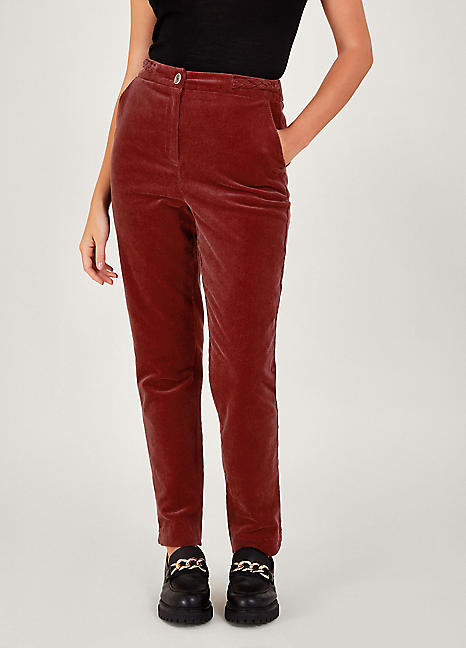 Straight leg cord trousers sale