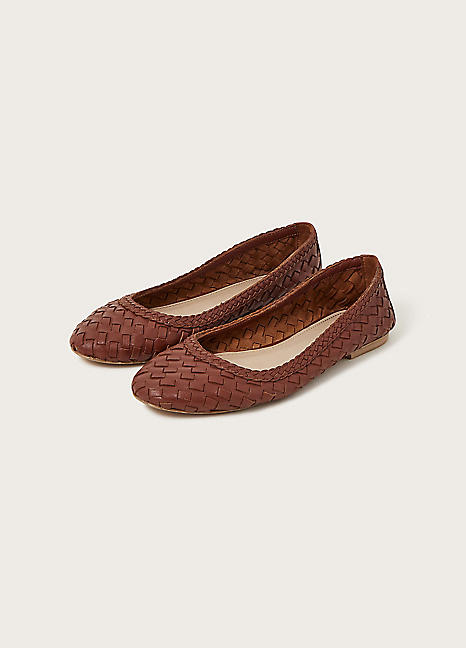 Woven ballerina sale flats