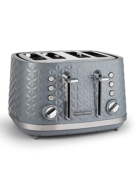 Morphy Richards Vector Slice Toaster 248135 Grey Kaleidoscope