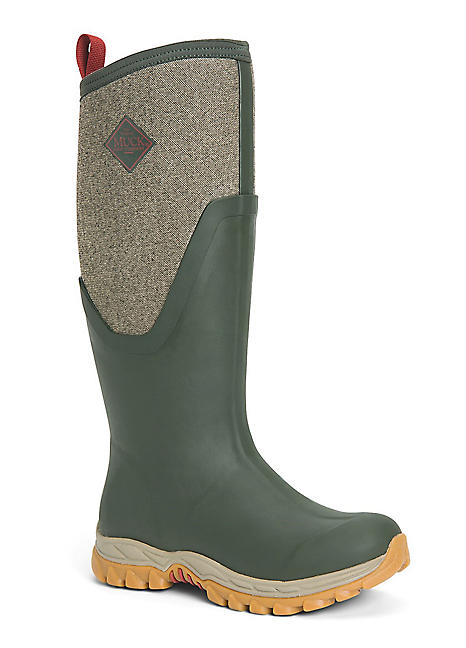 Muck Boots Women s Dark Olive Herringbone Arctic Sport Wellies