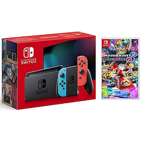 Console Nintendo Switch 32gb + Mario Kart 8 Deluxe - Neon