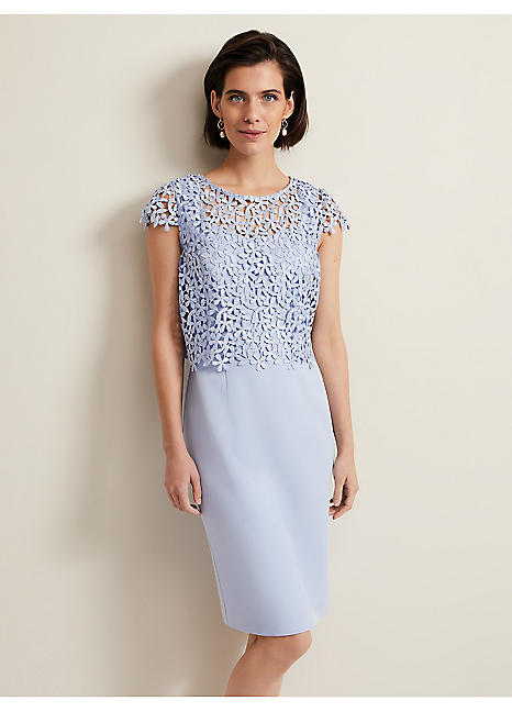 【Phase Eight】英国発！ Daisy Lace Midi Dress 花柄 Buy Phase Eight Pink Daisy Lace Midi Dress from the Next UK