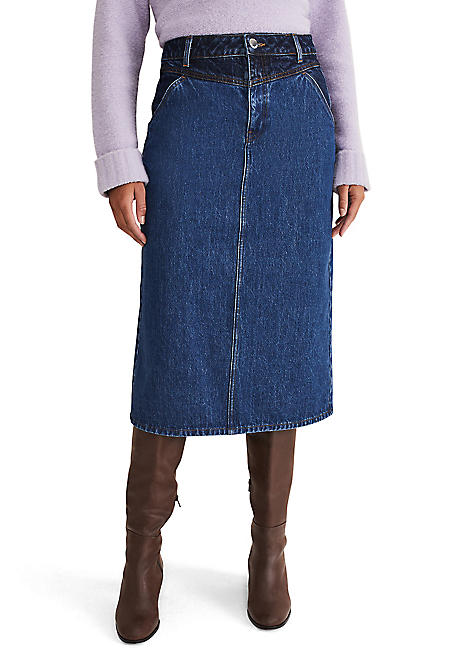 Phase eight denim store skirt