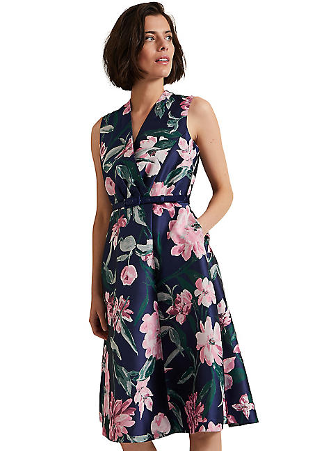 【Phase Eight】UK発 Salina フローラル 花 ジャガード ドレス Salina Floral Jacquard Dress | Phase Eight UK |