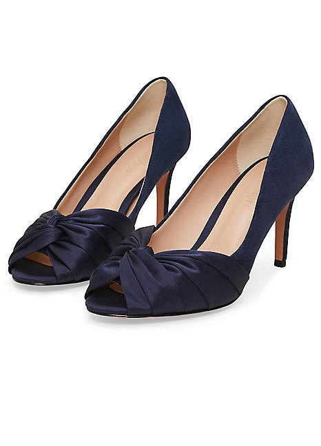 Phase Eight Satin Twist Peeptoe Shoes