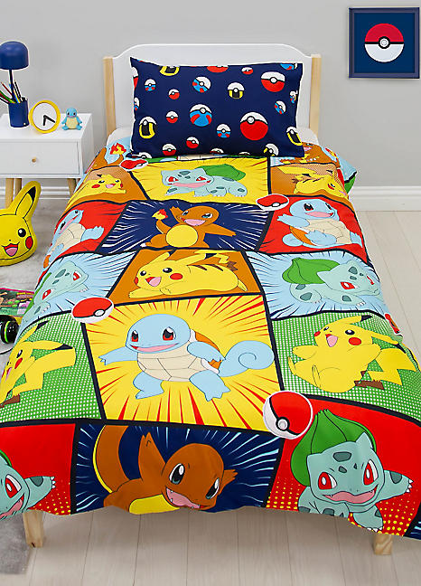 Reversible Comforter Pokemon Bed Sheets Twin Pokemon Kids Piece