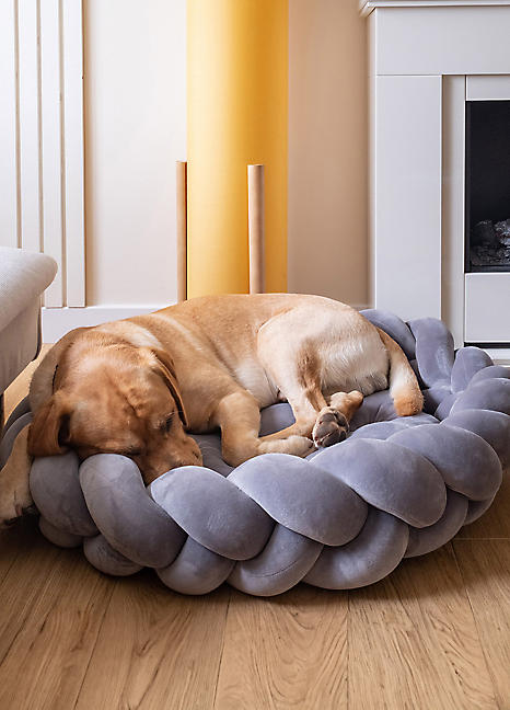 Grey best sale pet bed