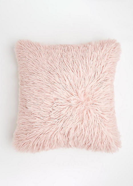 Blush mongolian cheap cushion