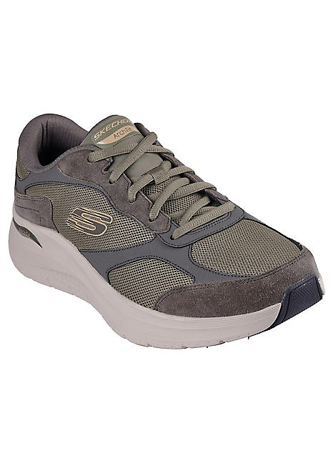 Skechers green trainers online