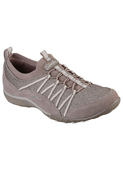 Skechers Womens Taupe Breathe Easy Her Journey Trainers