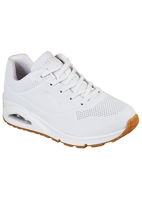 womens white skechers shoes